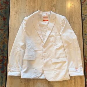 Opposuits White Blazer Suit jacket coat boys XL 16 worn once